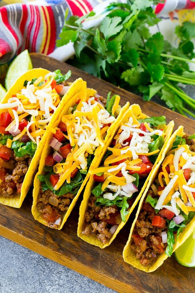 Ground beef tacos